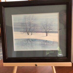 P BUCKLEY MOSS Signed Print Barelimbed Reflections 1977 RARE